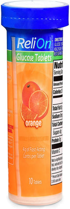 Relion Glucose Tablets: Orange, Tropical and Fruit Punch Total 30 Tablets