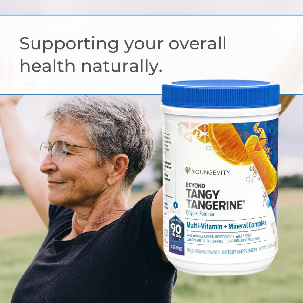 Youngevity Beyond Tangy Tangerine Original Formula - Complejo Multivitamínico y Mineral - Pack de 6