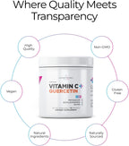 Livingood Daily Vitamina C en Polvo 2600 mg con Quercetina - 30 Dosis, Sabor Naranja