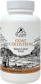 Mt. Capra Calostro de Cabra | Grass-Fed, Alto en Inmunoglobulinas | 60 Servicios - 174 g