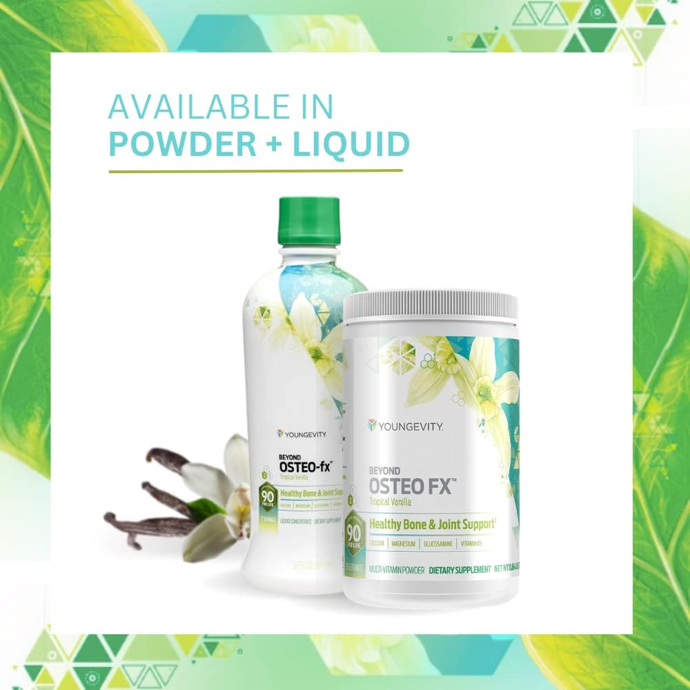Youngevity Beyond Osteo FX - Tropical Vanilla - Polvo Multivitamínico para Huesos, 6 Envases