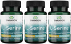 Swanson Ajipure L-Serina - 500 mg - 60 Cápsulas Vegetales (2 Envases)
