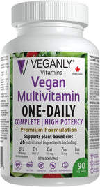 Vegano Multivitamínico One-Daily – Apoyo Nutricional para Veganos y Vegetarianos, 90 Comprimidos