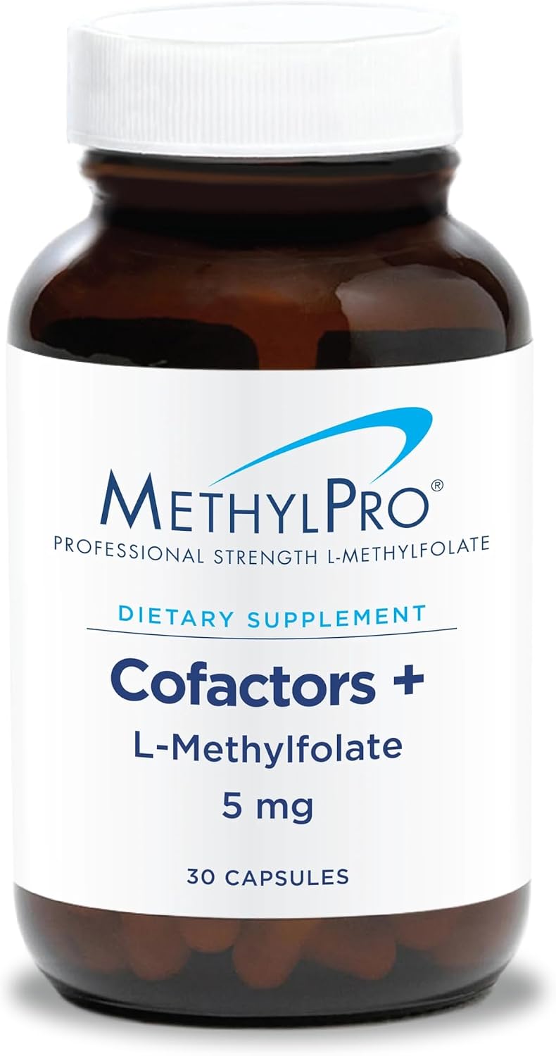 MethylPro Cofactors + L-Metilfolato 5 mg - Vitaminas B6, B12 y Magnesio - 30 Cápsulas