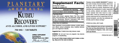 Planetary Herbals Kudzu Recovery 750 mg - 120 Comprimidos – Image 4