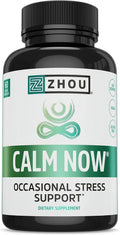 Zhou Calm Now - Complemento para la calma con GABA y Ashwagandha, 60 Cápsulas Vegetales
