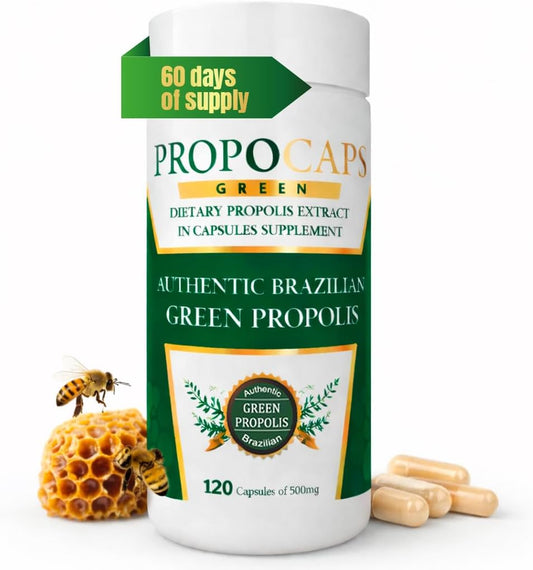 Beelife Propóleo Verde Brasileño - 120 Cápsulas (60 Días)