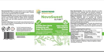 NovoSweet Glyvia 80 Tablets Natural Sweetener – Image 2