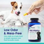 Alaskan Wild Salmon Oil for Dogs – Omega 3, 120 Softgels