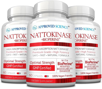 Approved Science Nattokinase 4000 FU - 200 – Con BioPerine: 5 mg de extracto de pimienta negra que favorece la – Image 8