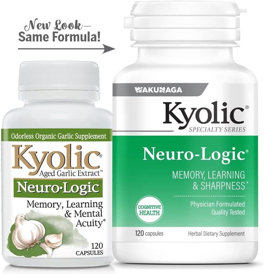 Kyolic Specialty Series Neuro-Logic, 120 Cápsulas (60 Dosis)