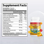 Vitamins Wellness - 10 en 1 Suplemento Inmunidad con Saúco, Zinc y Vitamina C - 60 Cápsulas Veganas