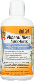 Vital Earth Minerals Mezcla Mineral Fúlvico-Húmica, 32 Onzas Líquidas