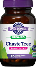 Oregon's Wild Harvest Cápsulas de Sauzgatillo No Transgénico, Suplemento Herbal Orgánico, 90 Cápsulas