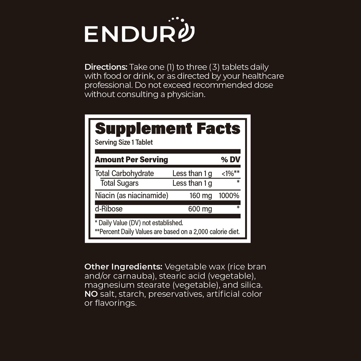 ENDUR-RIAGEV - Ribosa + B3 - SR (Liberación Sostenida) NAD+ 600 mg (90 comprimidos)