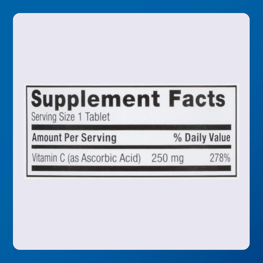 MAJOR Vitamina C 250 mg - Complemento Alimenticio - 100 Comprimidos (2 Paquetes)