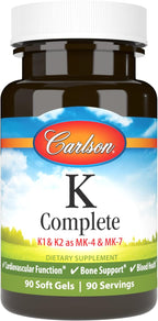 Carlson Labs K Complete Cápsulas blandas, 90 unidades