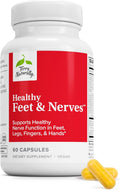 Terry Naturally Healthy Feet & Nerves - Suplemento herbal con vitamina B12 bioactiva - 60 cápsulas