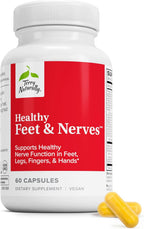 Terry Naturally Healthy Feet & Nerves - Suplemento herbal con vitamina B12 bioactiva - 60 cápsulas