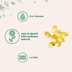 Micro Ingredients Vitamina D3 5.000 UI + K2 MK-7 100 mcg, 300 Cápsulas Blandas