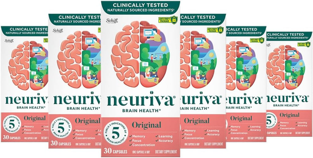 NEURIVA Original - Suplemento para la Memoria, Concentración y Enfoque - 30 Cápsulas