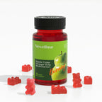 NEWELLME Gominolas de Vinagre de Manzana con Vitamina B12 Multivitamínico - Suplemento ACV Gominolas, Energía y Detox | Vegano, Sin OGM y Sin Gluten (90)