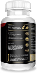 Actif Sirtuin Mega Support con 5 Factores Avanzados – Apoyo Antienvejecimiento, 100% Natural, No Transgénico, 60 Cápsulas