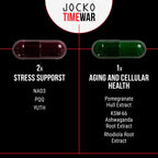 Jocko Fuel TIME WAR - Multivitamínico con NAD y Adaptógenos (30 días)