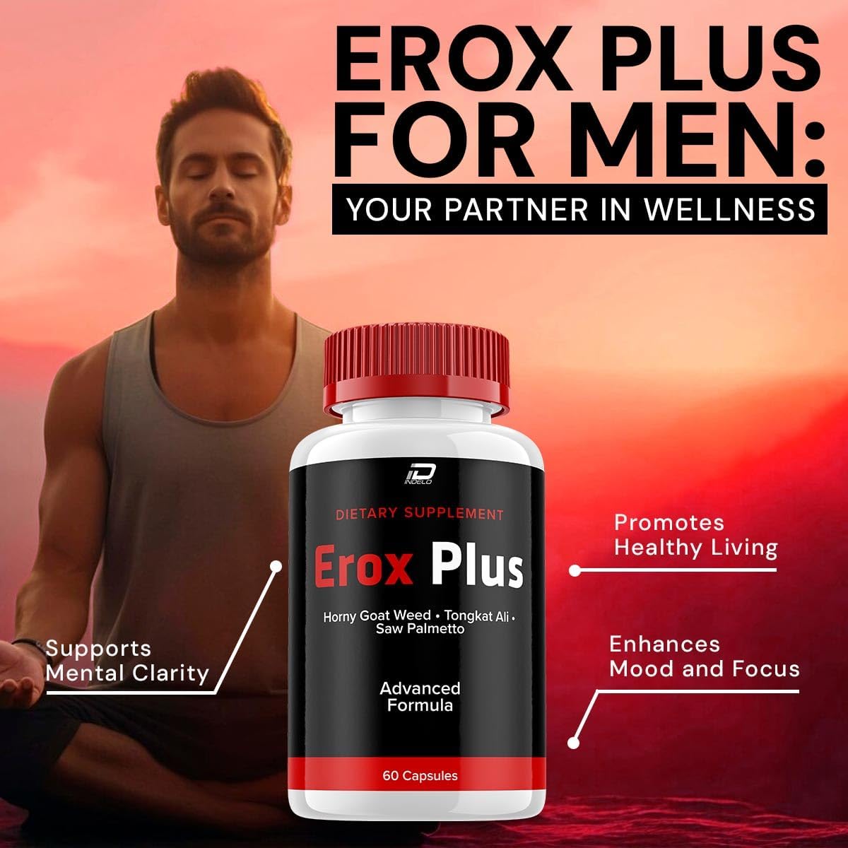 Erox Plus Cápsulas para Hombres - 60 Cápsulas