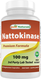 Best Naturals Nattokinase, 2000 FU, 100 mg, 90 Cápsulas Vegetarianas