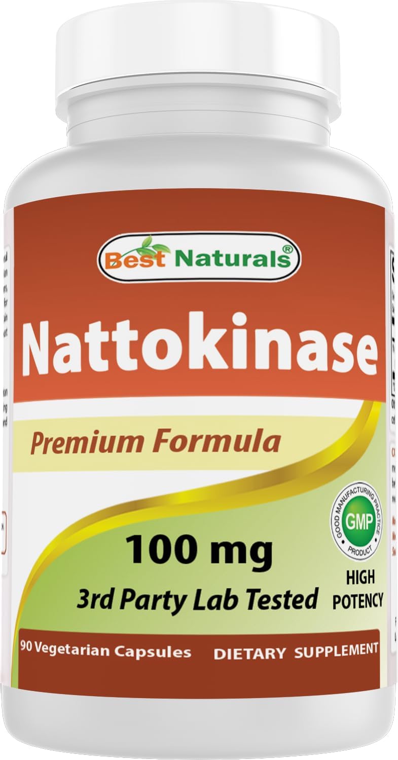 Best Naturals Nattokinase, 2000 FU, 100 mg, 90 Cápsulas Vegetarianas