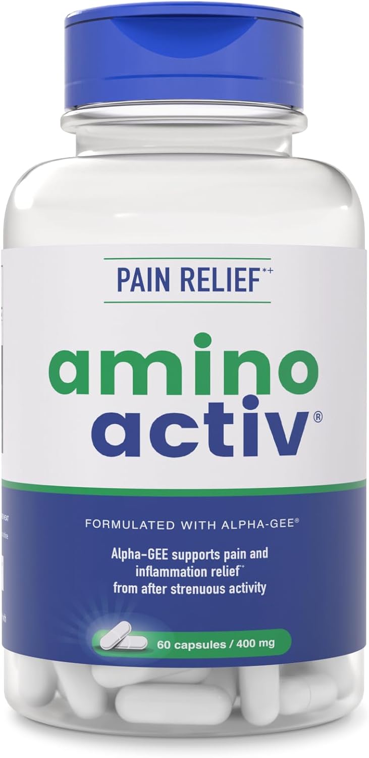 Amino Activ - Apoyo Holístico Rápido para el Dolor e Inflamación Causados por Actividad/Ejercicio (180 Cápsulas)