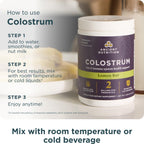 Ancient Nutrition Colostrum Superfood Powder, Calostro Bovino de Pasto, Lactoferrina y Probióticos, Sabor Limón, 60 Porciones