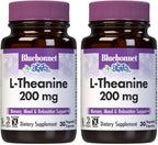 BlueBonnet L-Teanina 200mg - Suplemento Nootrópico para la Relaxación