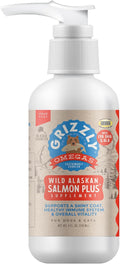 Grizzly Salmon Plus Omega 3-6-9 Suplemento Líquido para Perros y Gatos, 4 oz