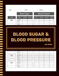 Libro de registro de azúcar en sangre y presión arterial: 21,6 x 27,9 cm, 120 páginas