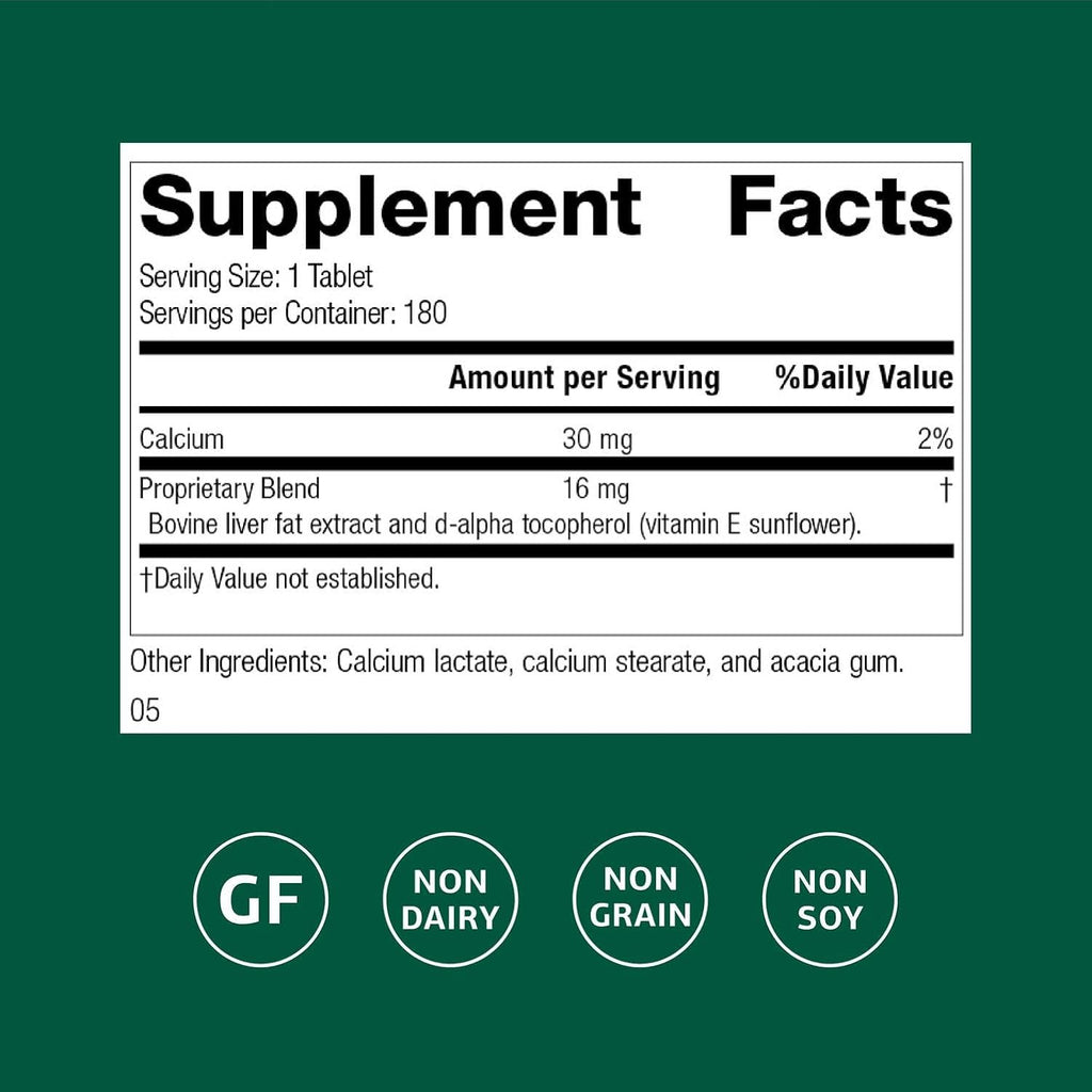 Standard Process Antronex - Liver Health Supplement - Gluten-Free, Dairy-Free, Soy-Free - 180 Tablets