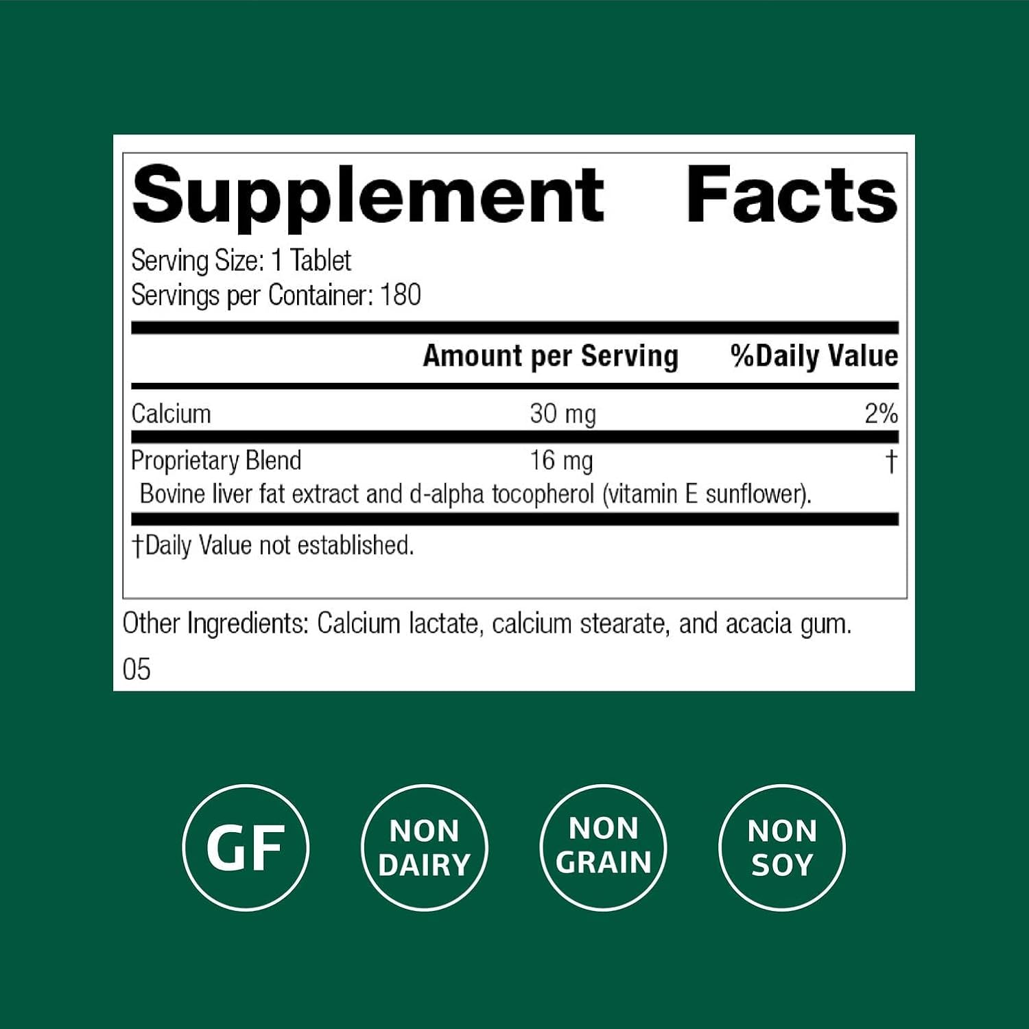 Standard Process Antronex - Liver Health Supplement - Gluten-Free, Dairy-Free, Soy-Free - 180 Tablets