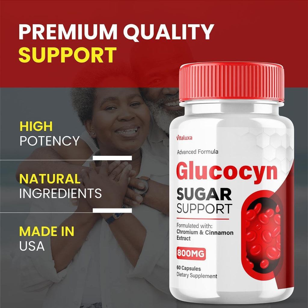 Vitaluxa Glucocyn Support Cápsulas – 5 Pack – 800 mg – 300 Cápsulas