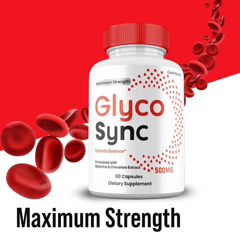Glyco Sync Cápsulas, Ingredientes Naturales, Máxima Potencia, Suplemento (2 Envases)