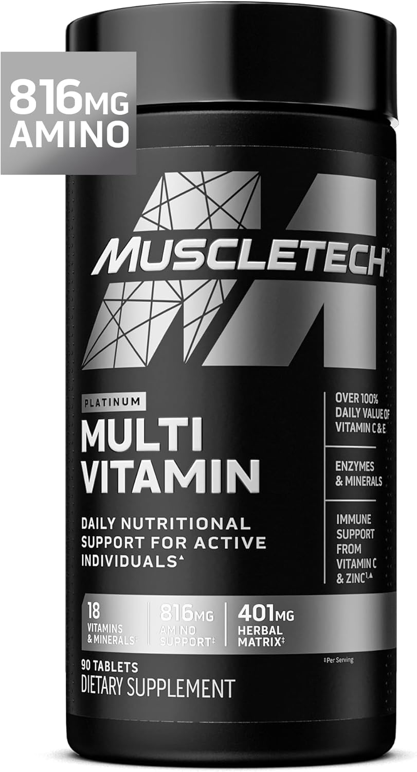 MuscleTech Platinum Multivitamin for Men & Women - 90 Tablets
