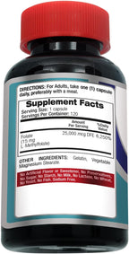 FITO MEDIC'S Lab Methylfolate Supplement, Folate Formula, 120 Capsules