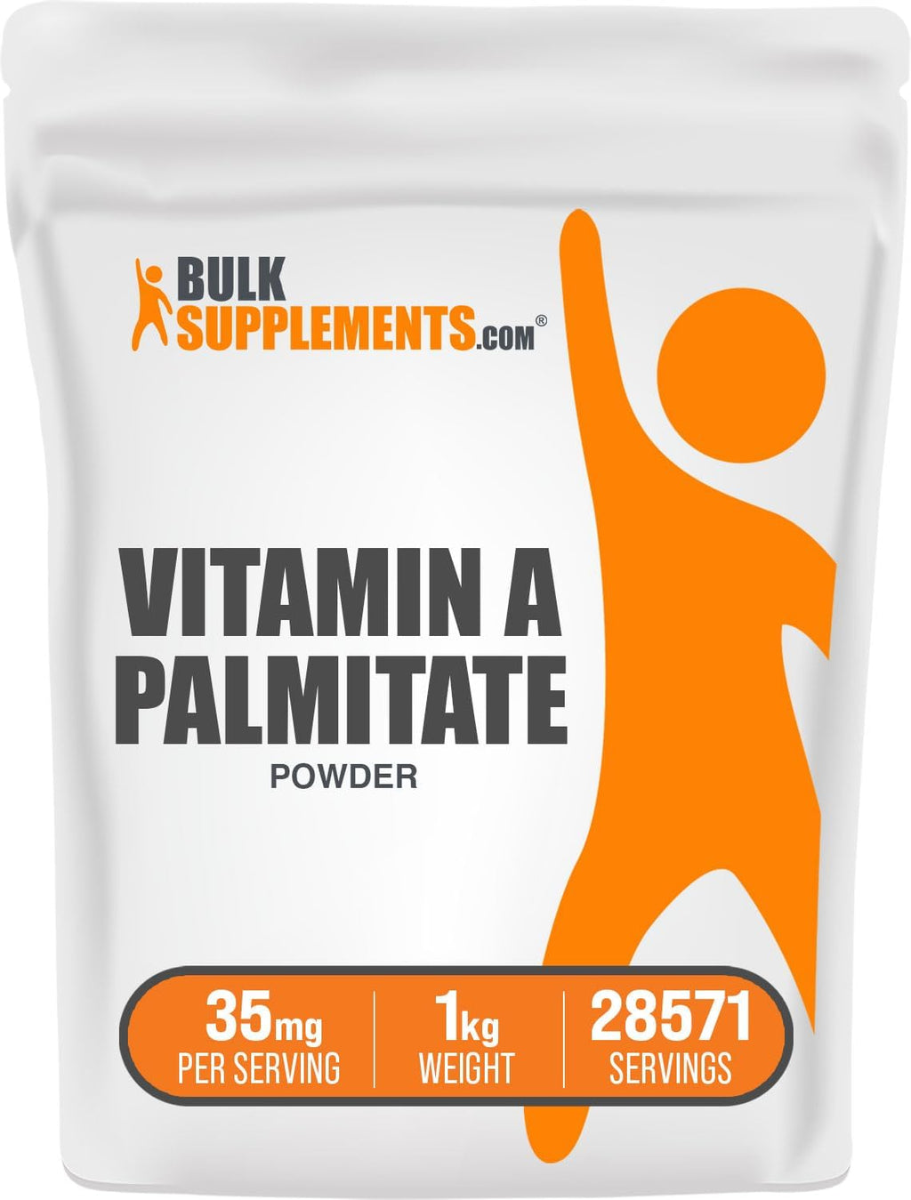 BulkSupplements.com Vitamina A Palmitato en Polvo - como Palmitato de Retinol, Suplemento de Vitamina A para Apoyo Inmunológico y Ocular - Sin Gluten, 35mg por Dosis, 50g (1.8 oz) (Paquete de 1)