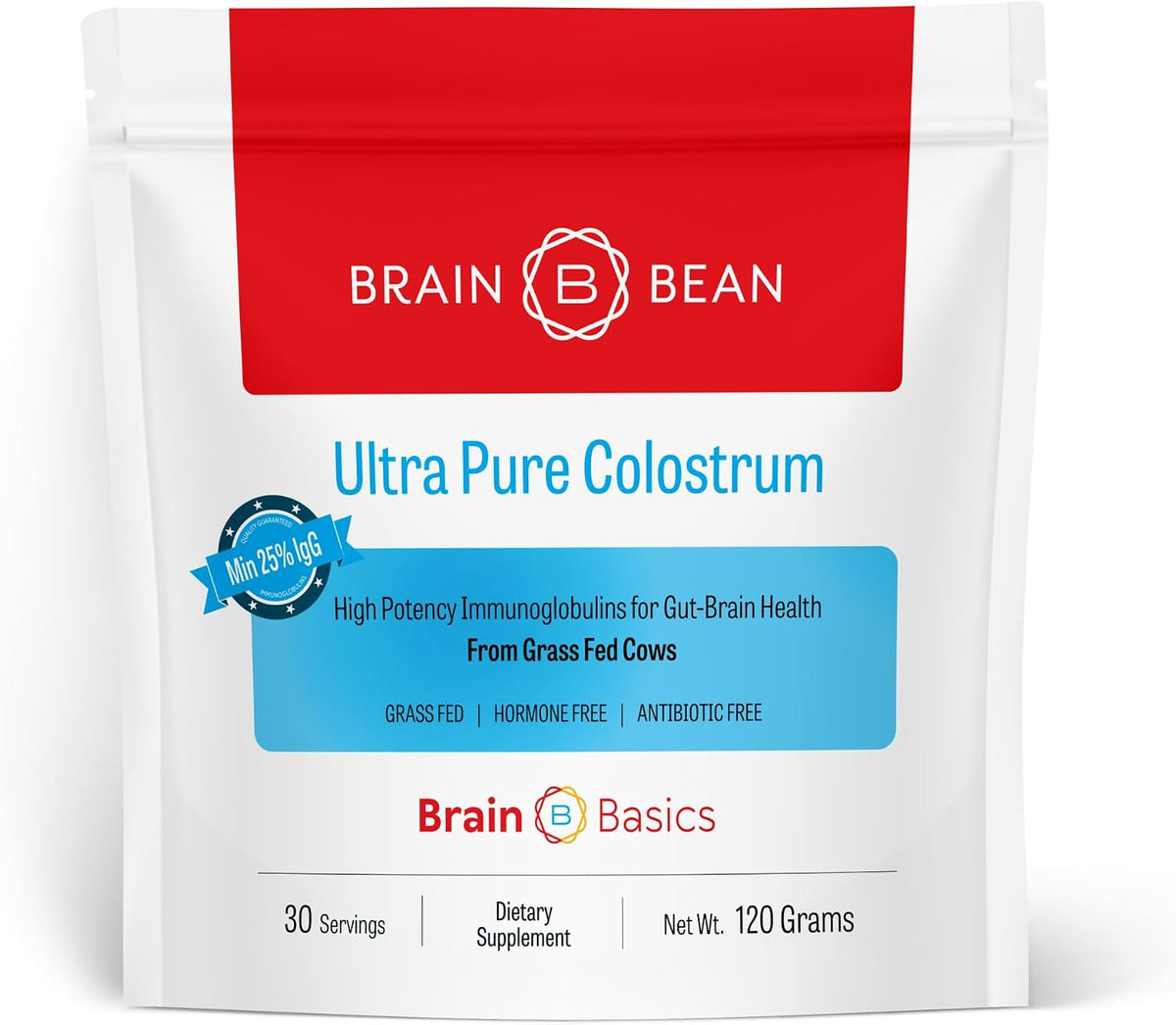 Brain Basics Ultra-Pure Colostrum en Polvo, – Inmunoglobulinas IgG: anticuerpos que ayudan a neutralizar patógenos – Image 1