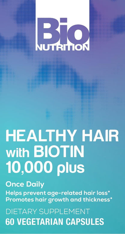 Bio Nutrition Healthy Hair Biotin Vegi-Caps, – La biotina contribuye al mantenimiento de la piel en condiciones – Image 5