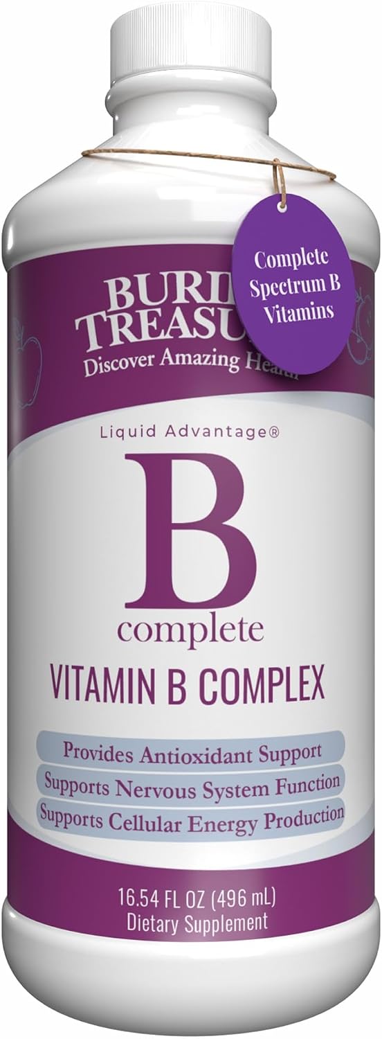 Buried Treasure B Complete, Complejo B líquido con vitaminas B metiladas, 473 ml