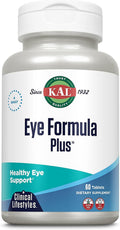 KAL Eye Formula Plus - Complemento Ocular con Luteína y Zeaxantina, 60 Comprimidos