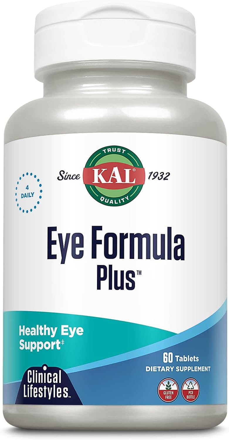 KAL Eye Formula Plus - Complemento Ocular con Luteína y Zeaxantina, 60 Comprimidos