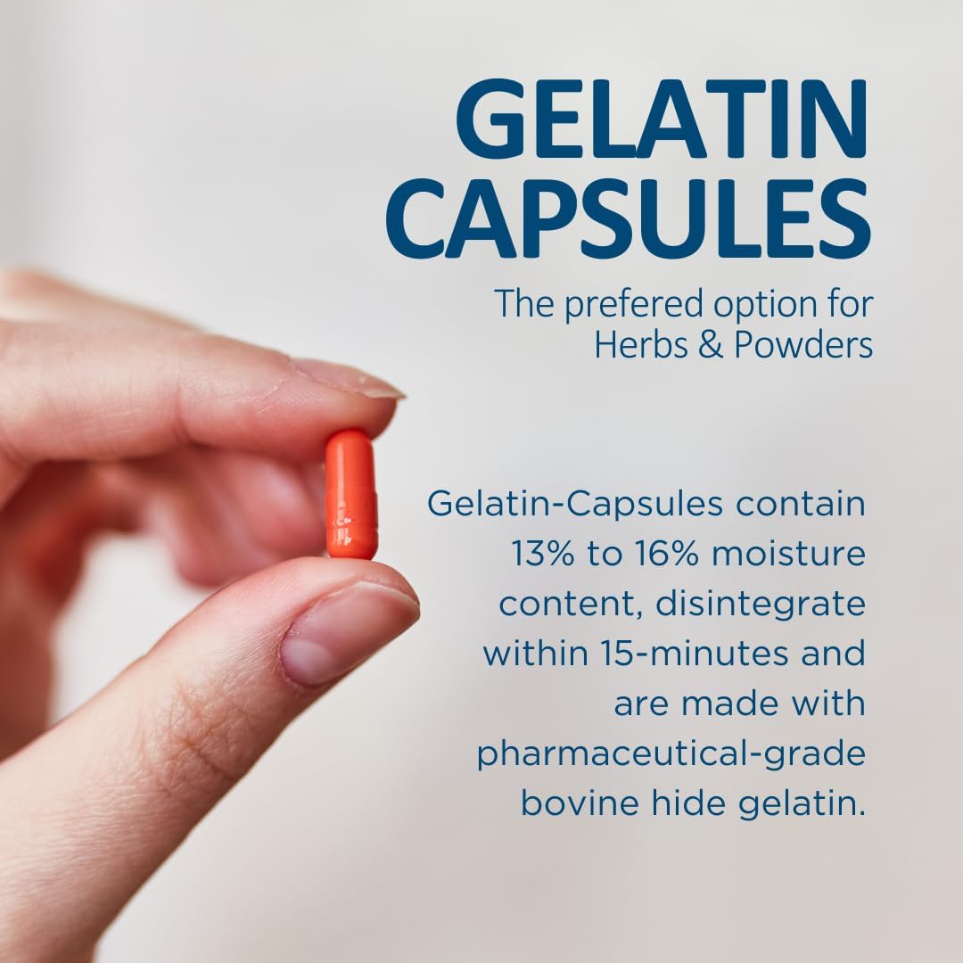CapsuleDepot - Cápsulas Vacías Transparentes Tamaño 00 - 5,000 Unidades - Cápsulas de Gelatina Vacías para Rellenar
