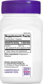 21st Century, Gelatina 600 mg, 100 Cápsulas (Pack de 3)